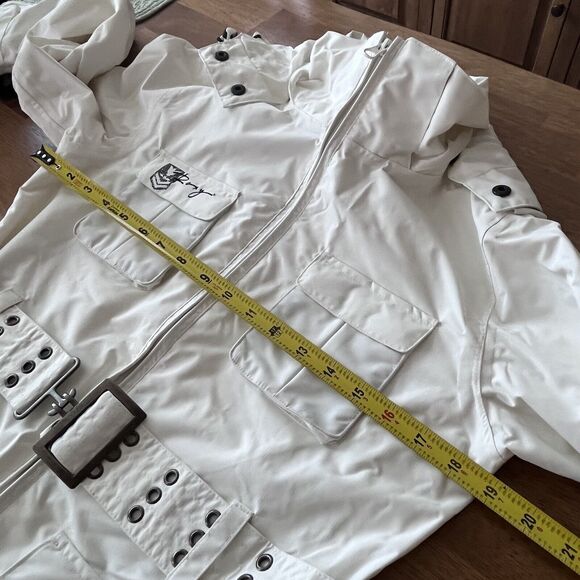 NWT ROXY X-Series Atomic Fireball Belted‎ Hooded Jacket White Size X-Small - Picture 16 of 16